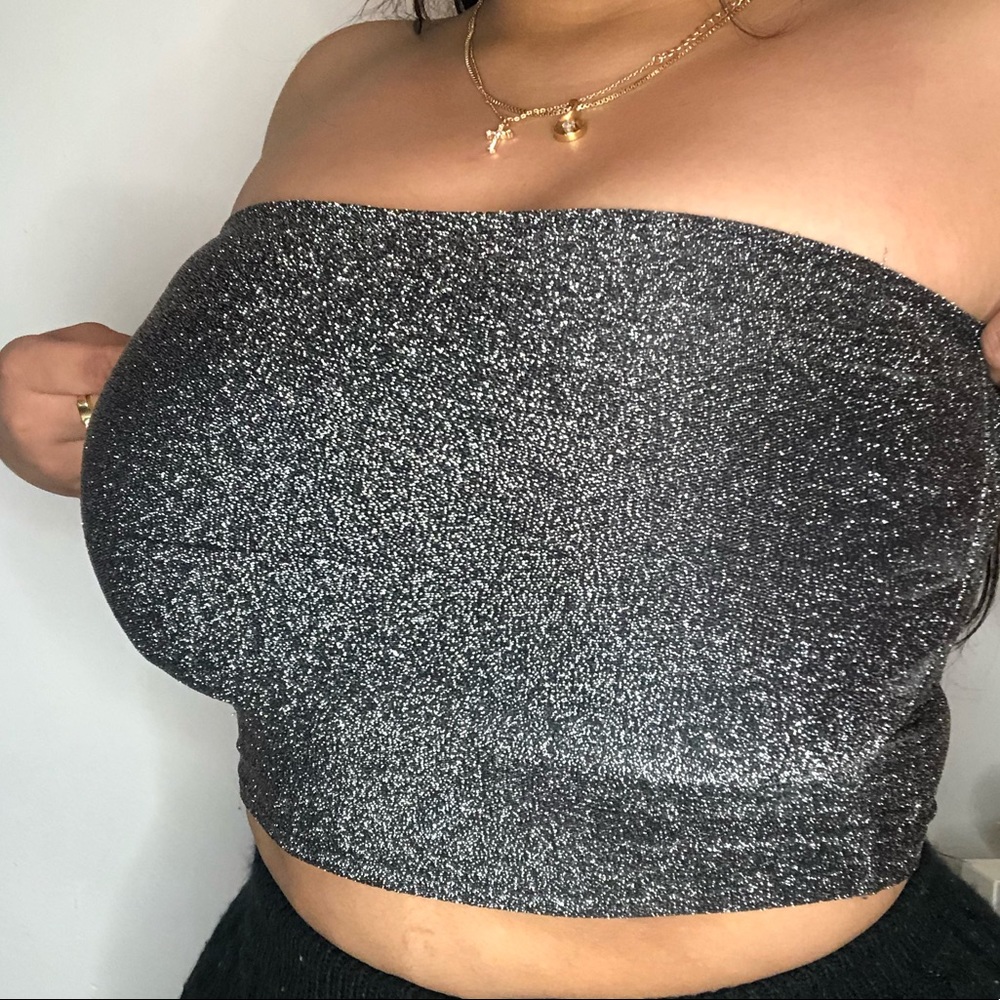 Sparkly tube top
